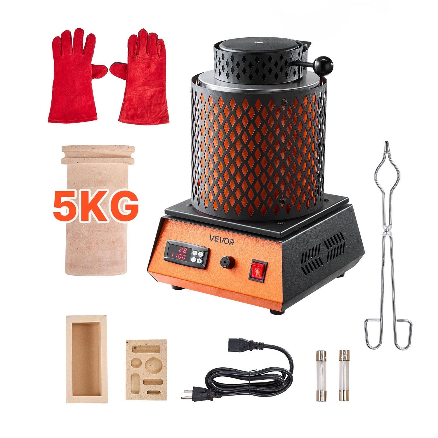 Elektriskā kausēšanas krāsns, 1500 W elektriskās