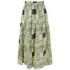 Vintage Print High-Waisted A-Line Skirt