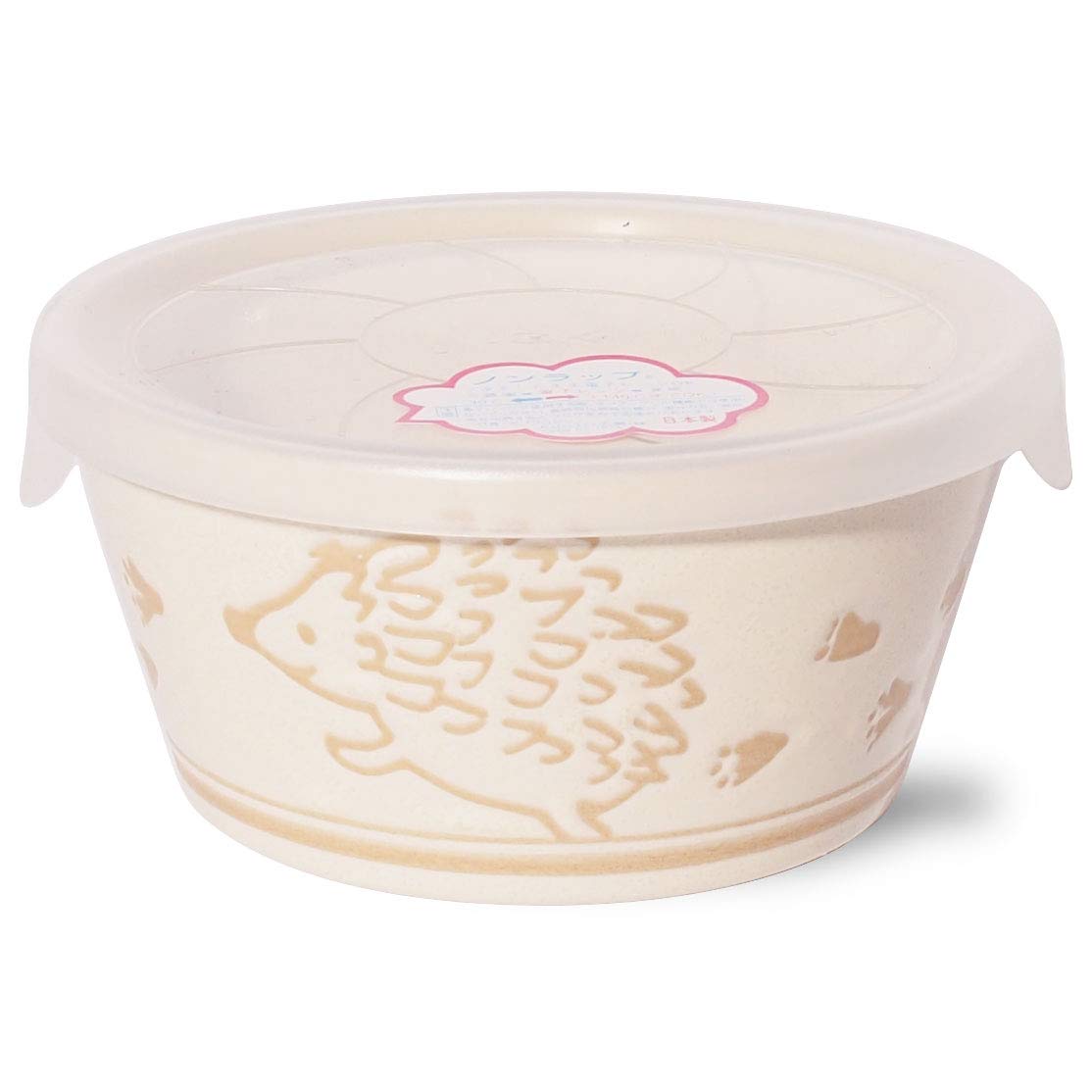 

Minoru Pottery Small Bowl, Hedgehog Design, Cream, 11.4cm Diameter, Lightweight Pack