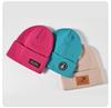 Unisex Korean-Style Embroidered Wool Beanie for Autumn/Winter – Slimming Look, Ideal for Outdoor Activities
