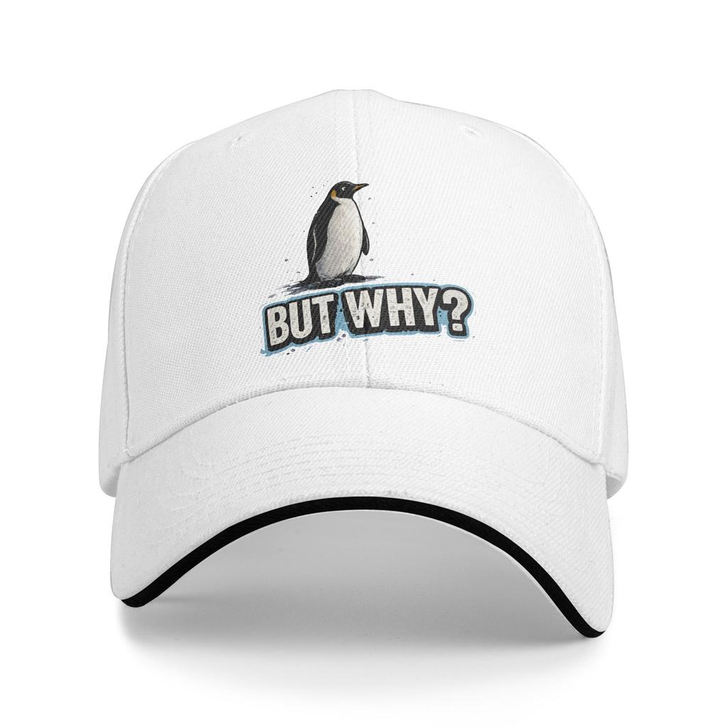 Nihilist Penguin But Why Funny Animal Sun Baseball Cap Summer Y2k Funny Hip Hop Hats For Men Adult Tennis Skate Baseball Caps