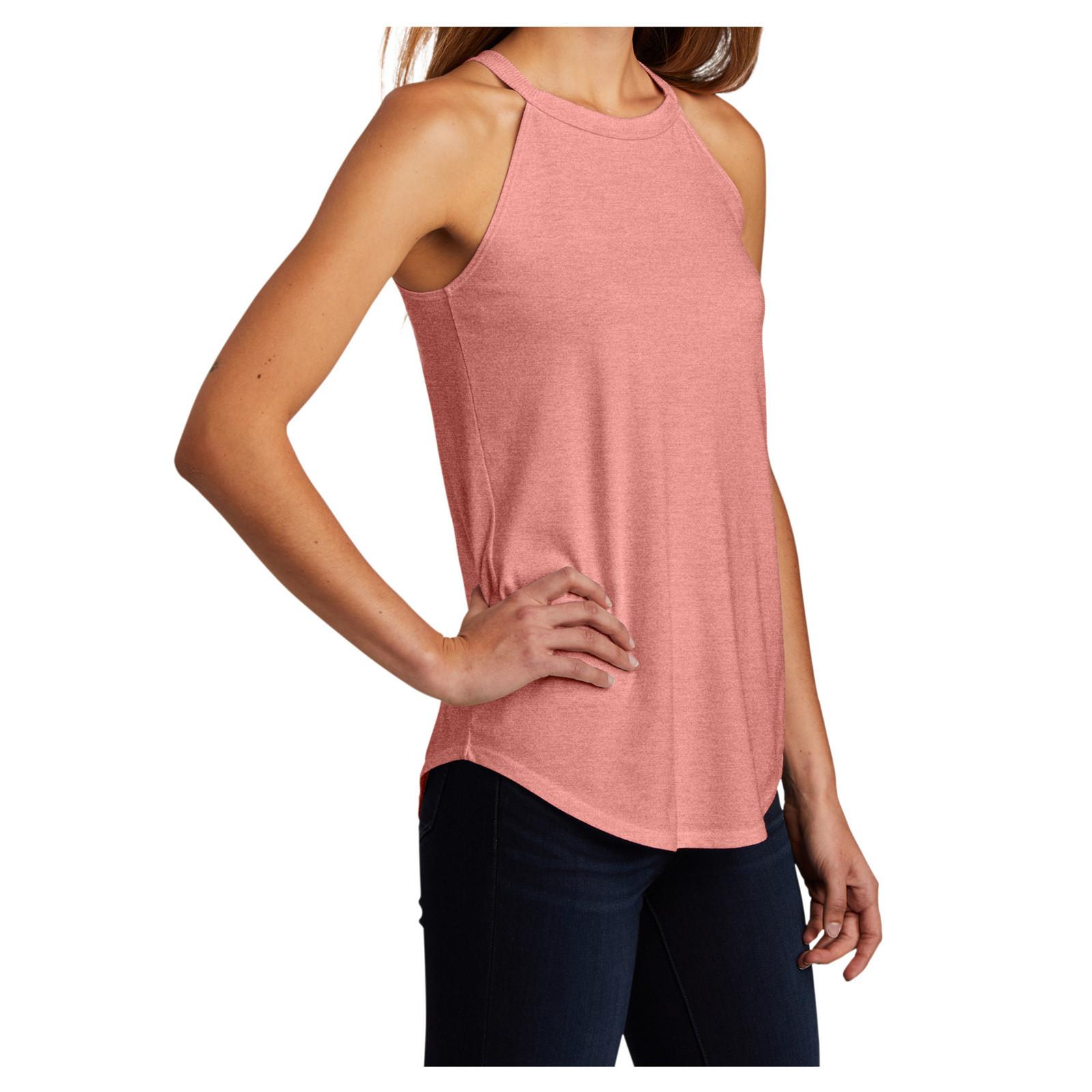 

Майка без рукавов Свободная повседневная летняя мода Сексуальная футболка с v-образным вырезом Топы без рукавов Майка L розовый