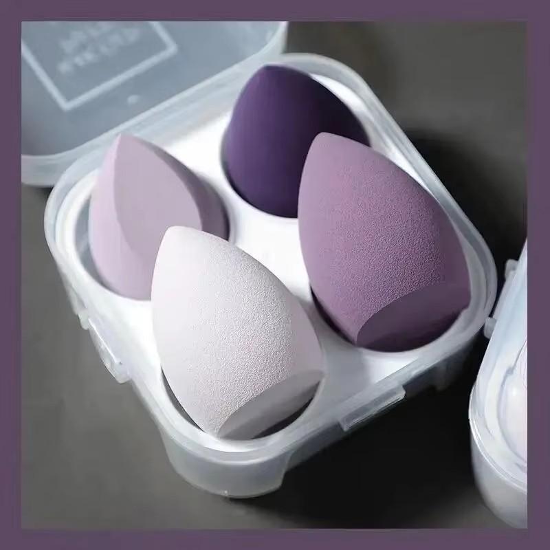 4-16pcs Beauty Egg Set Gourd Water Drop Puff Makeup Puff Set Colorful Cushion Cosmestic Sponge Tool Wet and Dry Use