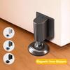 Magnetic Door Stopper Stainless Steel Heavy Duty Door Stop Black Nail-free Door Suction Door Holder Door Hardware