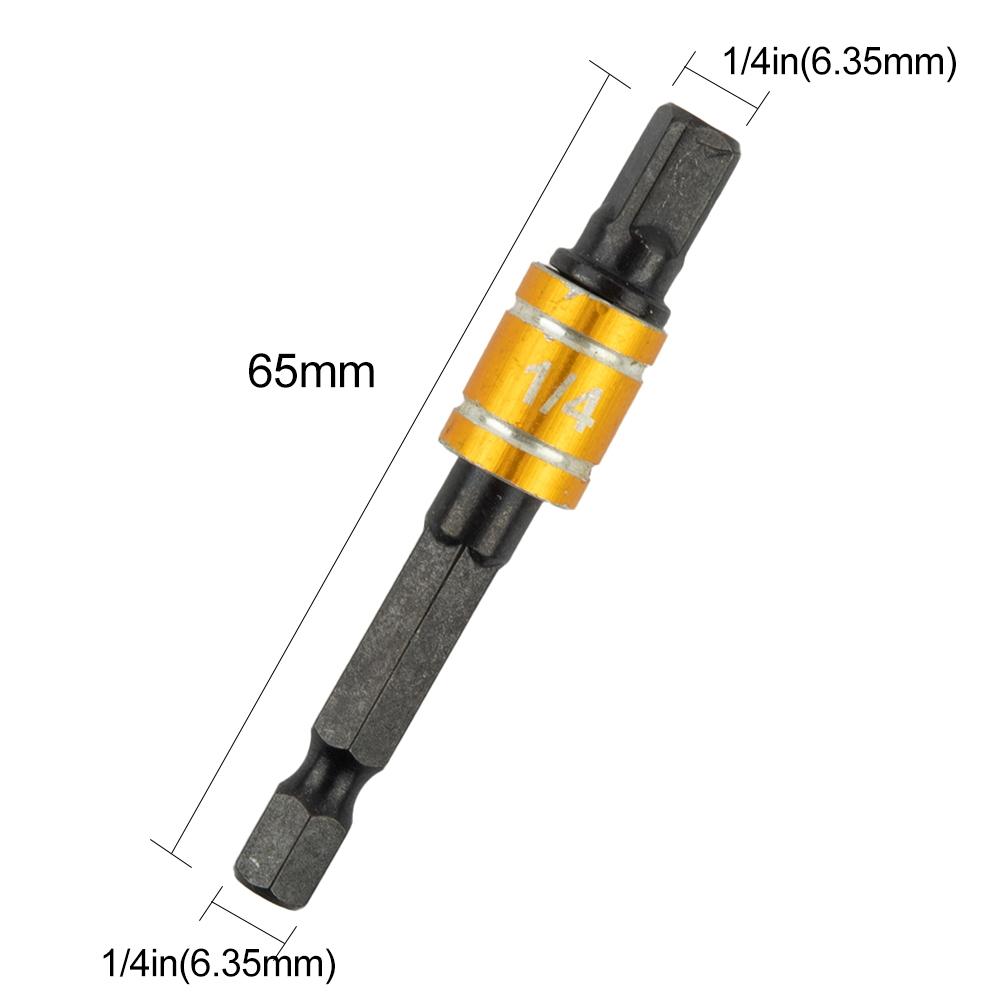Adaptor Soclu Oțel Crom Vanadiu Negru Bară Extensie Burghiu