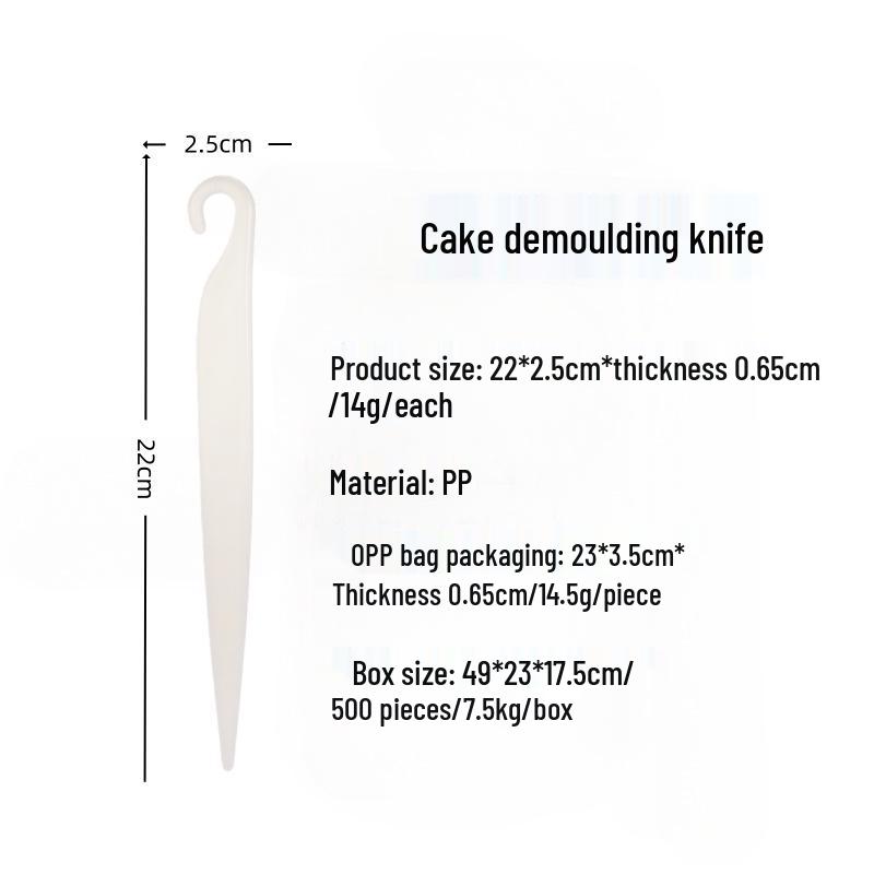 Chiffon Cake Mold Knife & Plastic Scraper Baking Tool Set