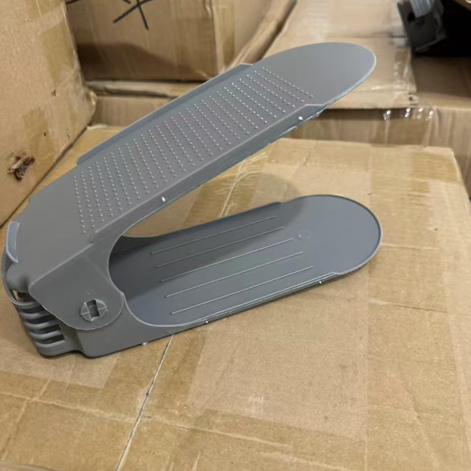 Suporte de sapatos ajustável de camada dupla de 10 peças, espessado e economizador de espaço, suporte para armazenamento de sapatos, suporte para sapatos de salto alto com fundo plano