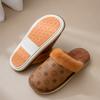 New Home Thermal and Fleece Home Slippers Thick-bottomed Plush Autumn and Winter Cotton Slippers, High-end Non-slip Winter Outer Wear