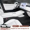 For Xpeng P7+ Car Interior Storage Box Set Qiyu Gray Color Interior Organizer Original Car Color TPE Slot Armrest Storage Box