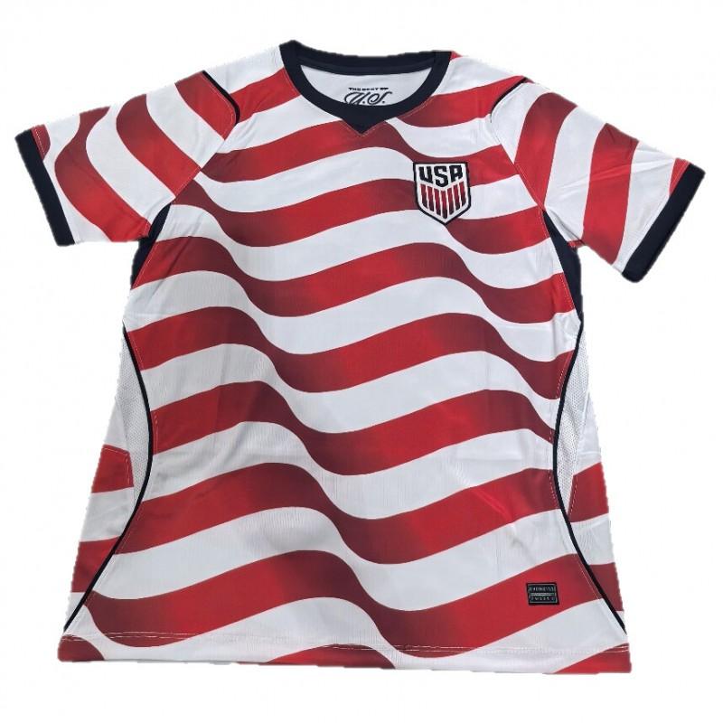 2026 USA Home Short Sleeve Soccer Jersey Fan Version Camo Sports