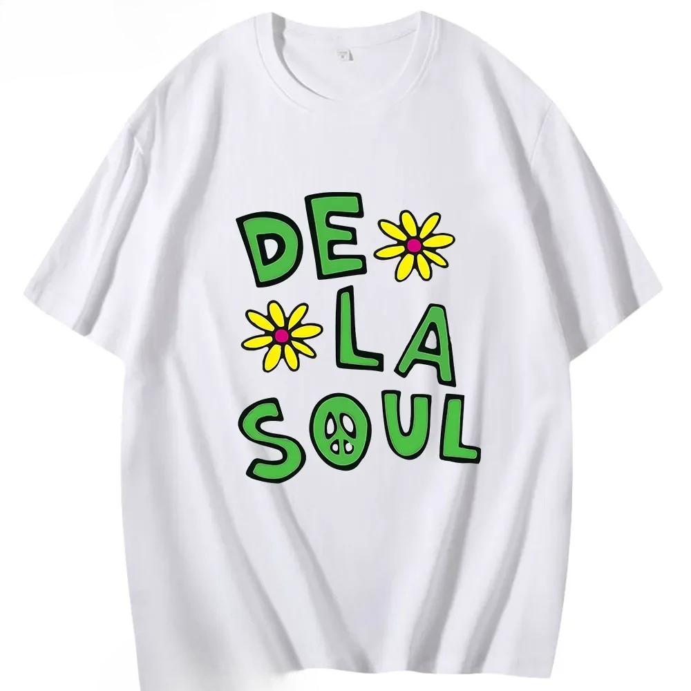 Anime De La Soul T-Shirts Schönes Dela Shirt Kurzarm Kleidung Männer Frauen Niedlich Cartoon Manga Tees Hight Street