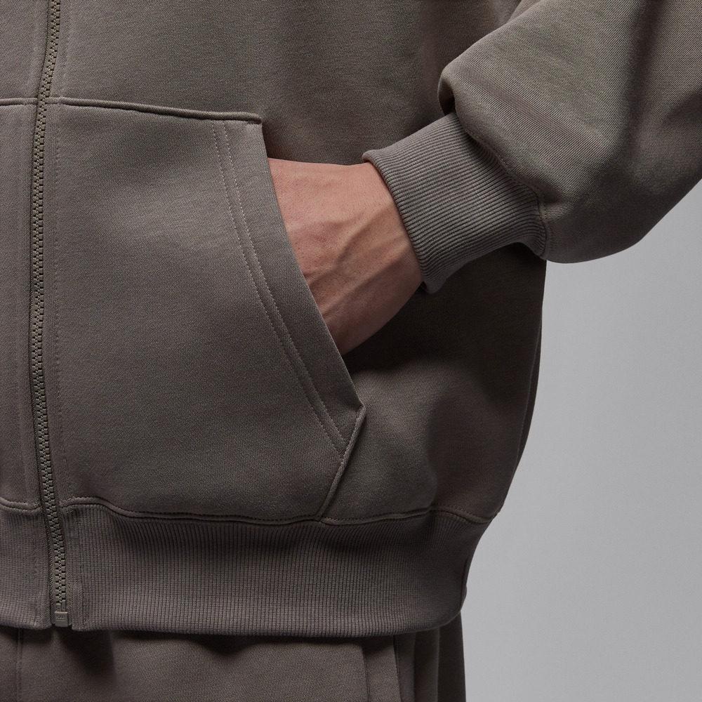 Jordan Brooklyn Zippered Hooded Fleece Drop Shoulder Long Sleeve Sweatshirt Men sweatshirt IB7232-040