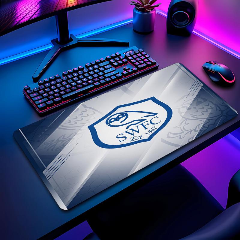 Sheffield Wednesday Football Pattern Mouse Pad Non?Slip Rubber Base Gaming Mousepad For Desk Office Home