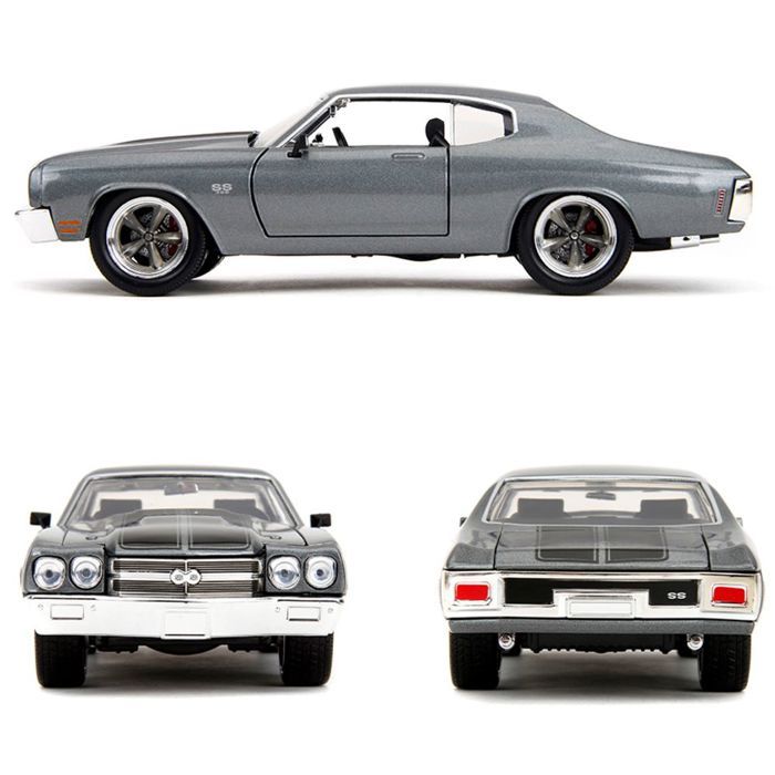 Miniature Die-Cast - JADA - 1970 Chevrolet Chevelle SS - Fast &amp; Furious - Échelle 1:24 - Noir