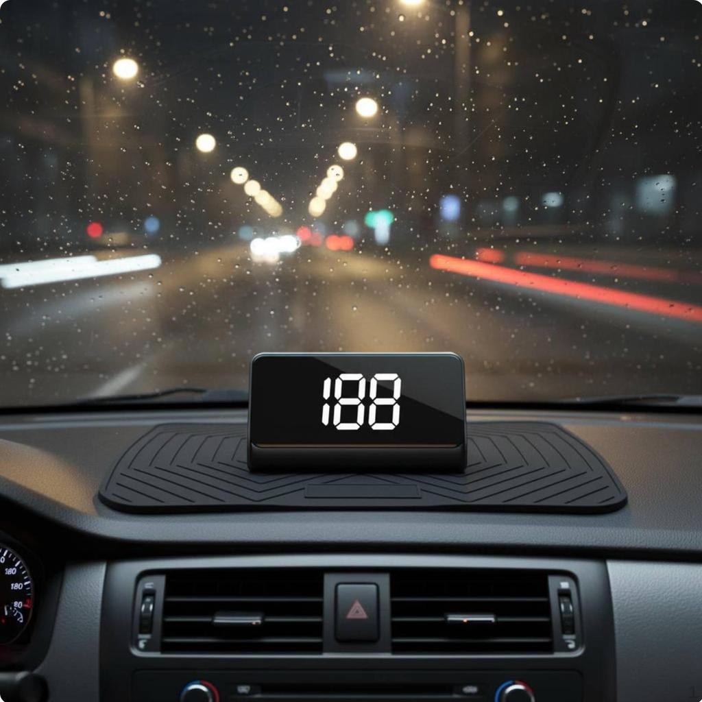 Positioning System Device Car HUD Speed Display Day and Night Visibility Windshield