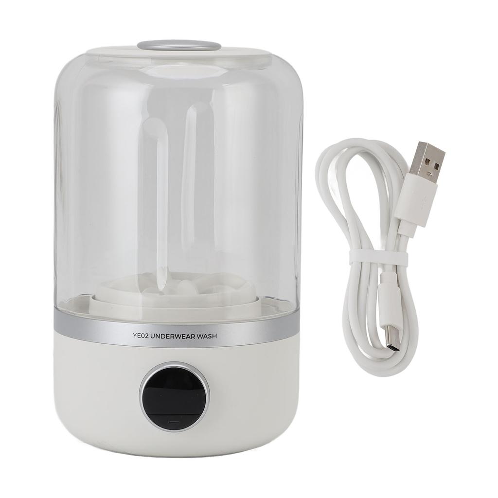 Portable Washing Machine 10W Quiet Rechargeable Mini Laundry Washer for Underwear Baby Clothes and