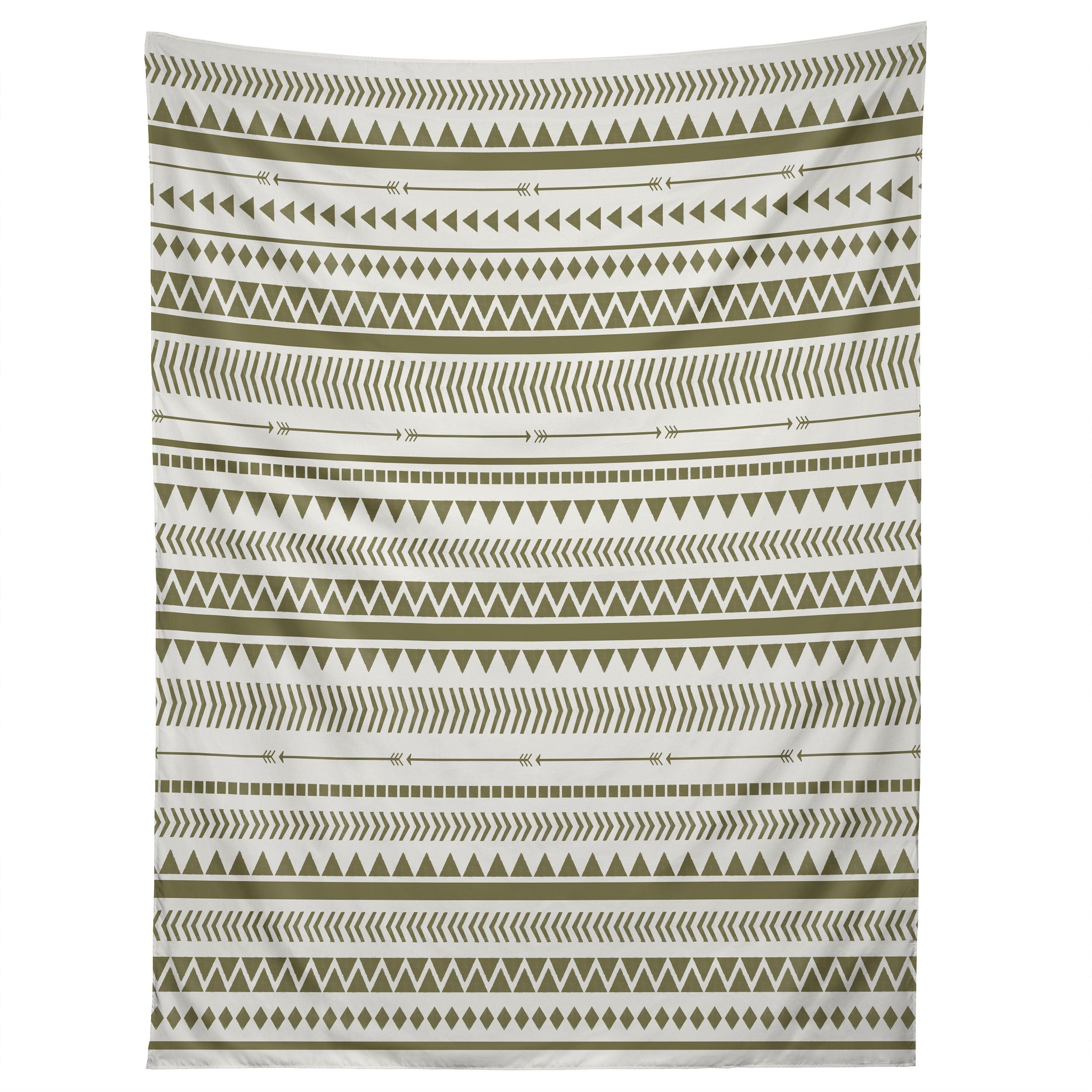 GREEN AZTEC tapestry 75x100