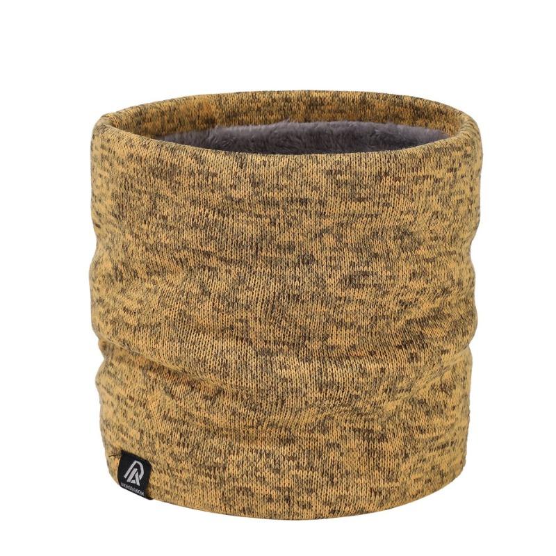 

Зимний теплый шарф для шеи женский водолазка шерсть новый универсальный мужской шарф вязаный бархатный чехол для шеи жёлтый