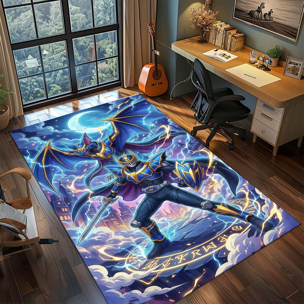 Kamen Rider Area Carpet for Living Room Bedroom Home Decor Cool Movie Mat Play Floor Mat