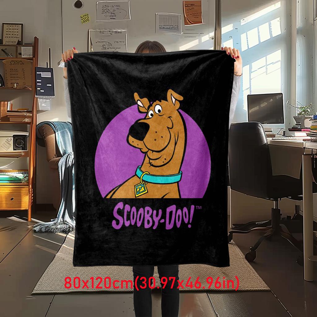 Halloween fantasy comedy adventure cartoon movie Scooby-Doo blanket soft home furnishing nap decoration four seasons warm Sherpa blanket U13