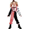 Clownziel horror clown cos kostuum halloweenfeest cosplay kostuum gebroken ziel clown performance kostuum