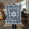1PC Hanukkah Print Flannel Blanket, High quality All Seasons, Home Decor, Warmth and Comfort, Perfect for Christmas Gifts