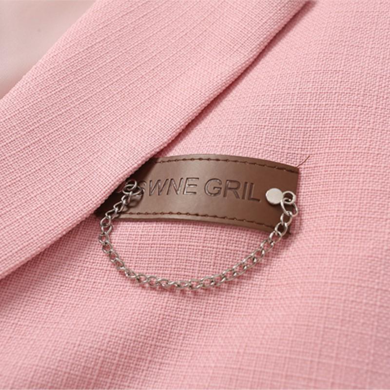 Blazer Da Donna Abbigliamento Taglia Forte Autunno Elegante Chic Giacca da Abito con Colletto Sartoriale Moda