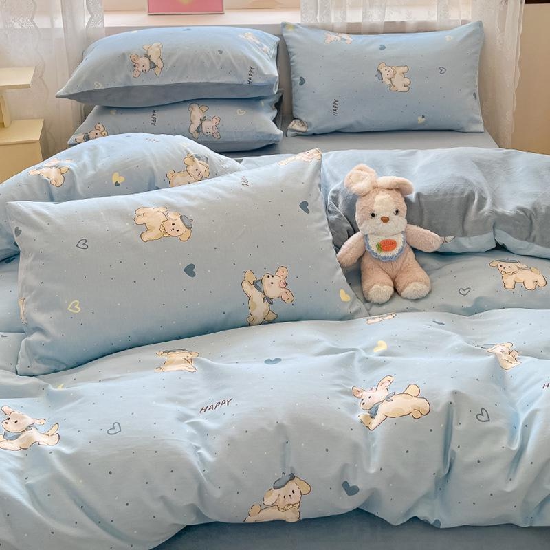 

Мультяшный комплект постельного белья из чистого хлопка и молочного бархата - Зимний теплый коралловый флис, включает простыню на резинке, пододеяльник и простыню. 1.2m Bed 3-Piece Sheet Set (Duvet 150*200cm)