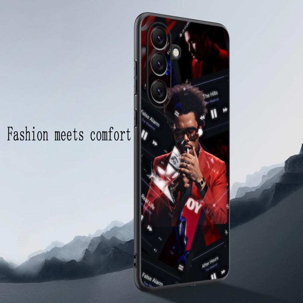 Mode cool Wochenende Poster Sänger Handyhülle Für Samsung Galaxy S26 S25 S24 S23 S22 S21 Plus Ultra Note20 Weich Schwarz