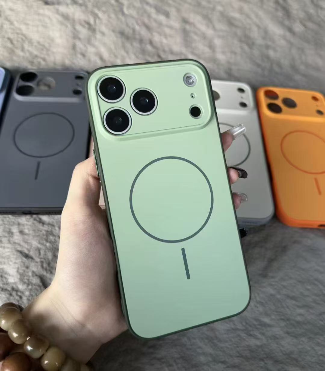 

Роскошный Матовый Чехол для Телефона Magsafe для iPhone 17 Pro Max 16 15 14 13 12 11 Pro Air Магнитный Ударопрочный Бампер Задняя Крышка iPhone 11
