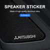 Car Audio Decorate 3D Aluminum Badge Emblem Sticker For Mitsubishi ASX Lancer L200 Pajero Sport Attrage Mirage Eclipse