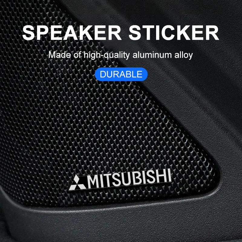 Car Audio Decorate 3D Aluminum Badge Emblem Sticker For Mitsubishi ASX Lancer L200 Pajero Sport Attrage Mirage Eclipse