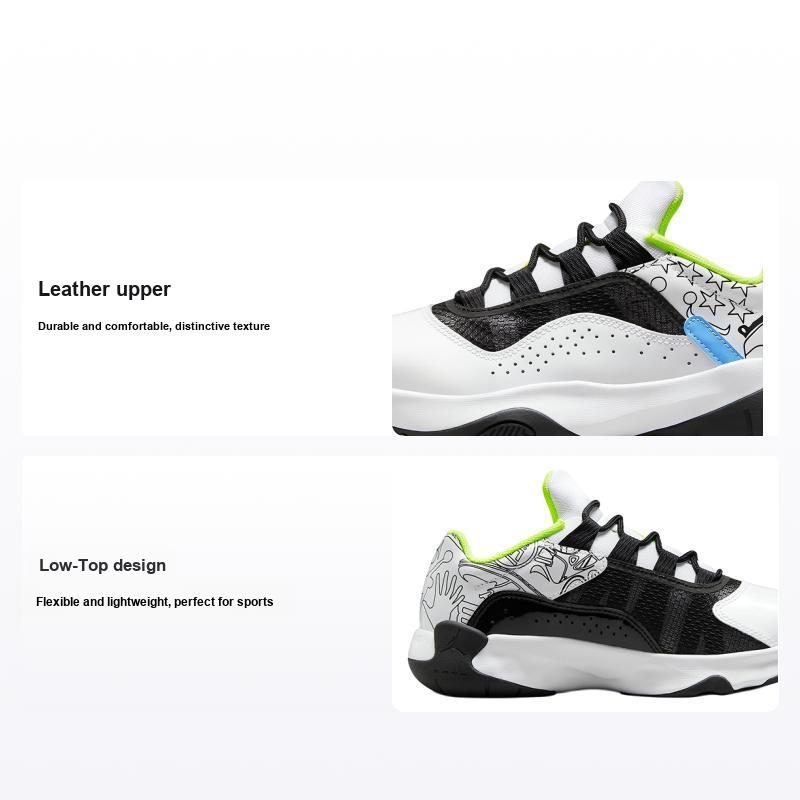 Детские кроссовки Air Jordan 11 CMFT Low SE GS White Volt Black Hyper-Violet DM3397-100 36