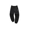 Solid Color Mid Waist Elastic Cuff Knitted Sports Pants Men Bottoms Deep-Black T11M412602F-BK