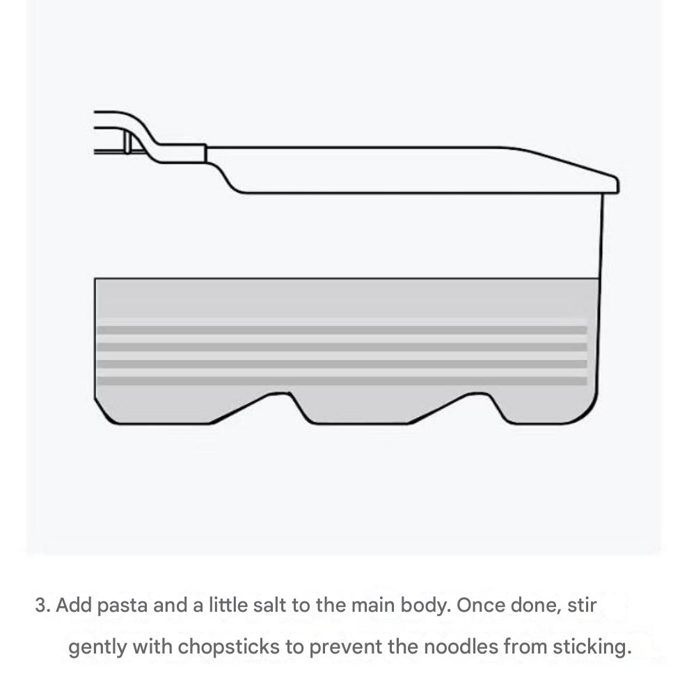 Japanese-made Microwave Pasta Boiling Maker