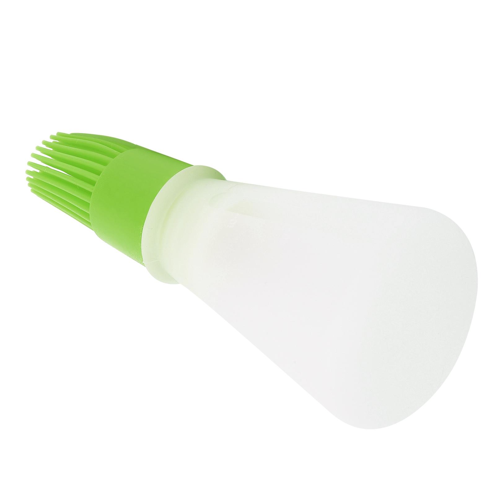 

Silicone Oil Brush with Oil Bottle High Temperature Resistant Brush Oil Control Brush for Kitchen зелений