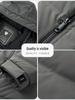 Men's Mid-Length Winter Down Jacket with Detachable Hood - Thick, Warm White Duck Down for Casual Wear