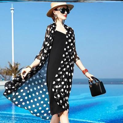 Cárdigan Ligero de Manga Larga para Mujer, Tallas Grandes, Top con Protección Solar para Verano