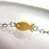 Glory_Arden [Unisex] Surgical Steel Gold Fish Point Mix Bracelet / Ghmb-300