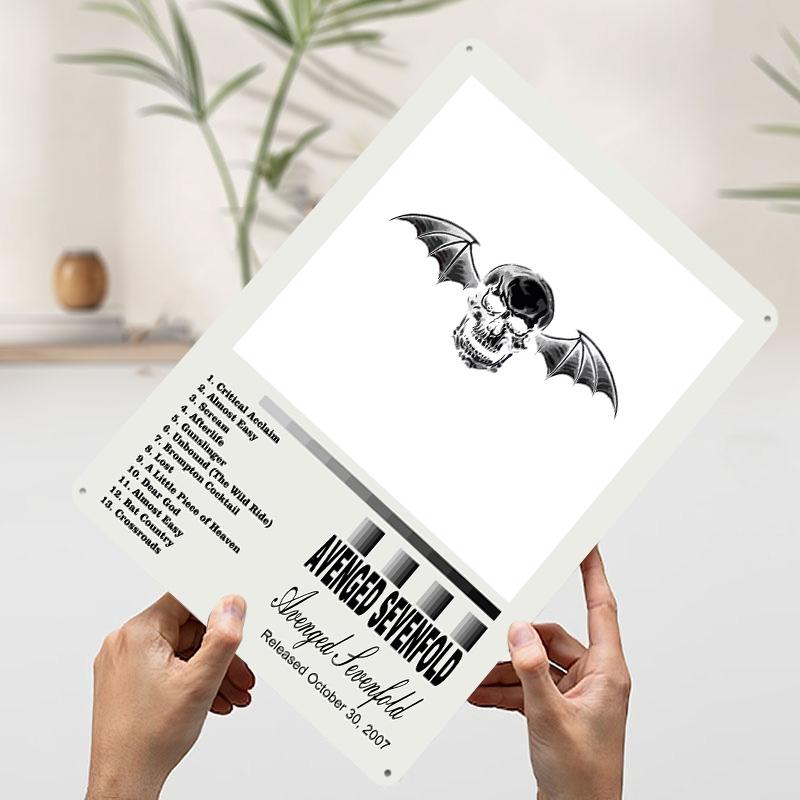 

Avenged Sevenfold Album Cover Metal Poster Customized Wall Art Retro Vintage Tinplate Signs for Room Decoration Home Decor Items 7.9x11.8In(20x30cm)
