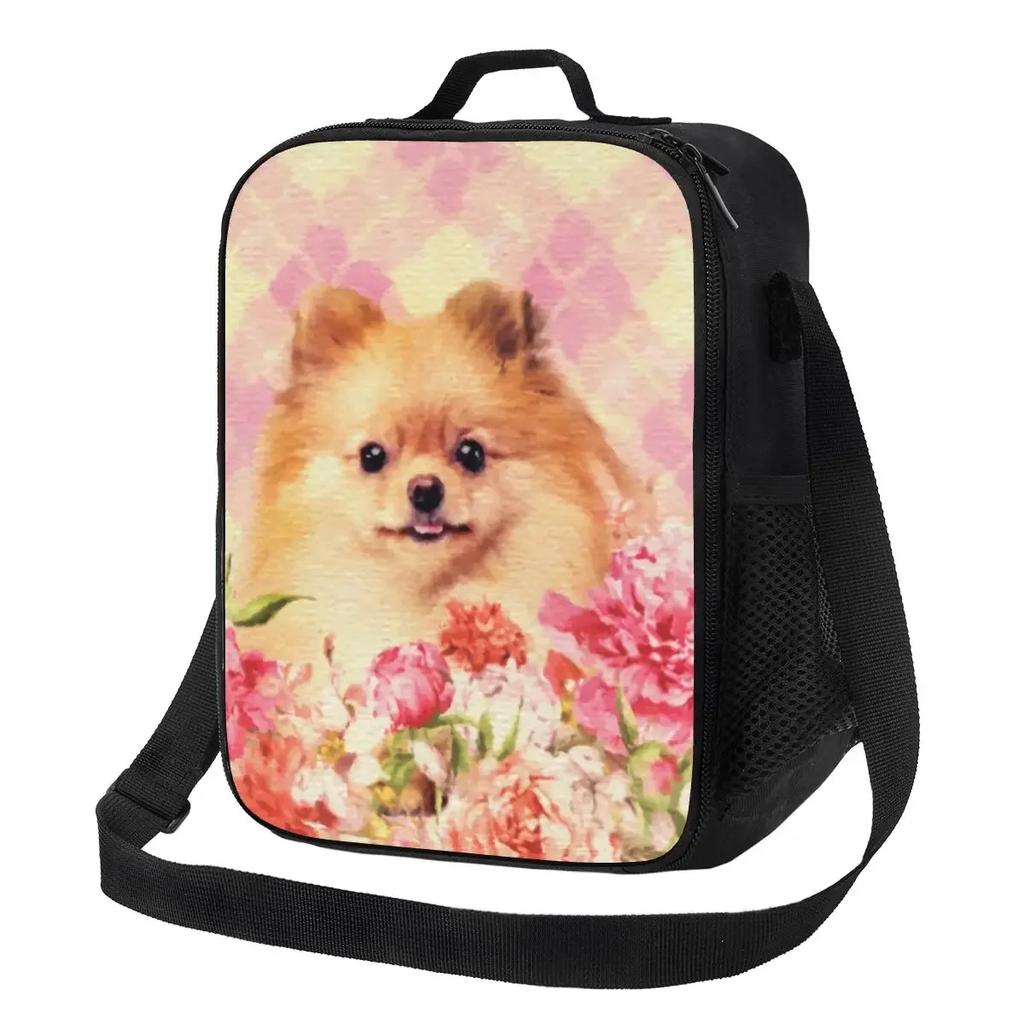 Japanese Spitz Dog Insulated Lunch Bag for Work School Pet Puppy Waterproof Cooler Thermal Bento Box Women Kids