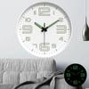 10 Inch Circular Minimalist and Fashionable Luminous Wall Clock Living Room Decoration Silent and Punch Free Wall Clock 3d