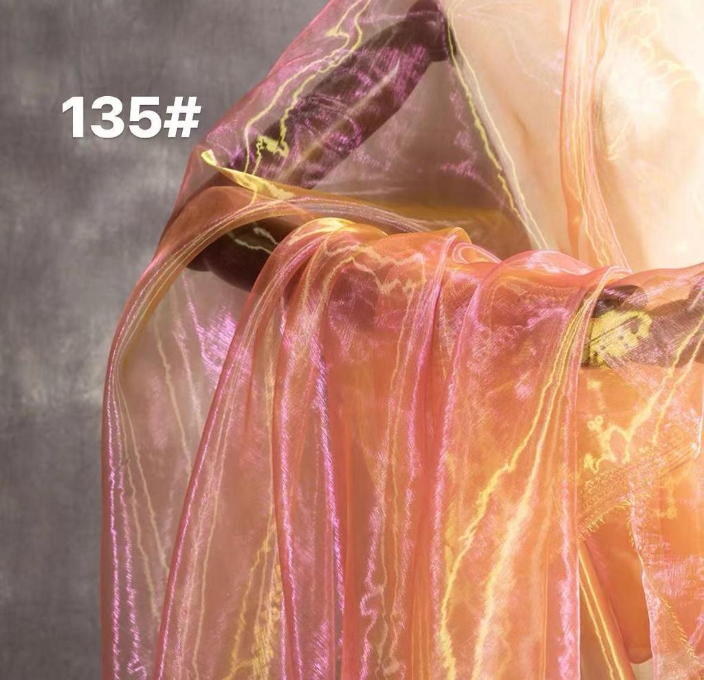 Dreamy Soft Organza Skirt Fabric: Flowing Light Gauze & Bright Silk