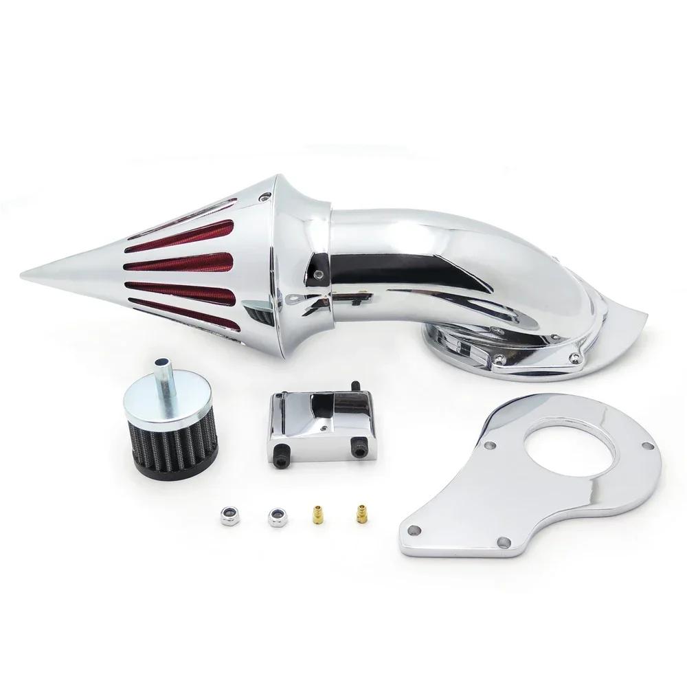 

Motorcycle Spike Billet Aluminum Air Cleaner Kits Intake Filter for Honda Shadow 600 VLX600 VLX 600 1999 & UP Chrome