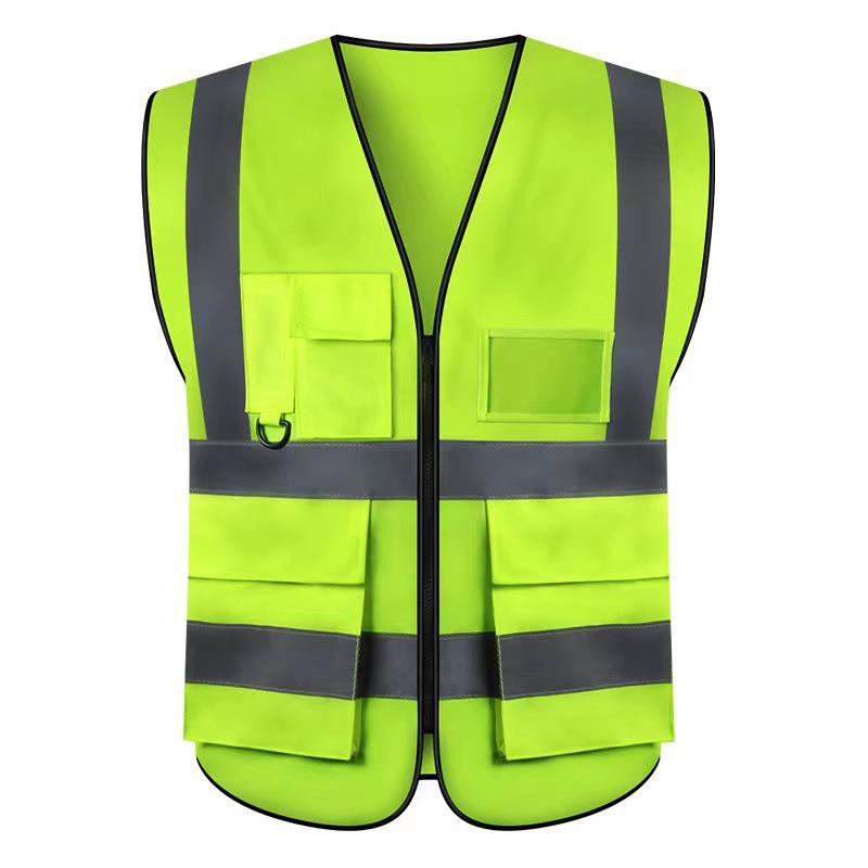 Fluorescent Reflective Safety Vest for Construction and Road Workers
