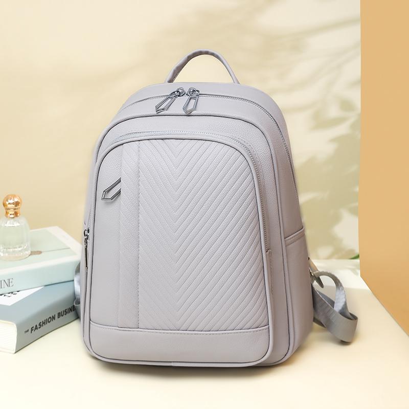 Stilvoller gesteppter Rucksack für Damen Modisches Design mit mehreren Taschen und verstellbaren Trägern