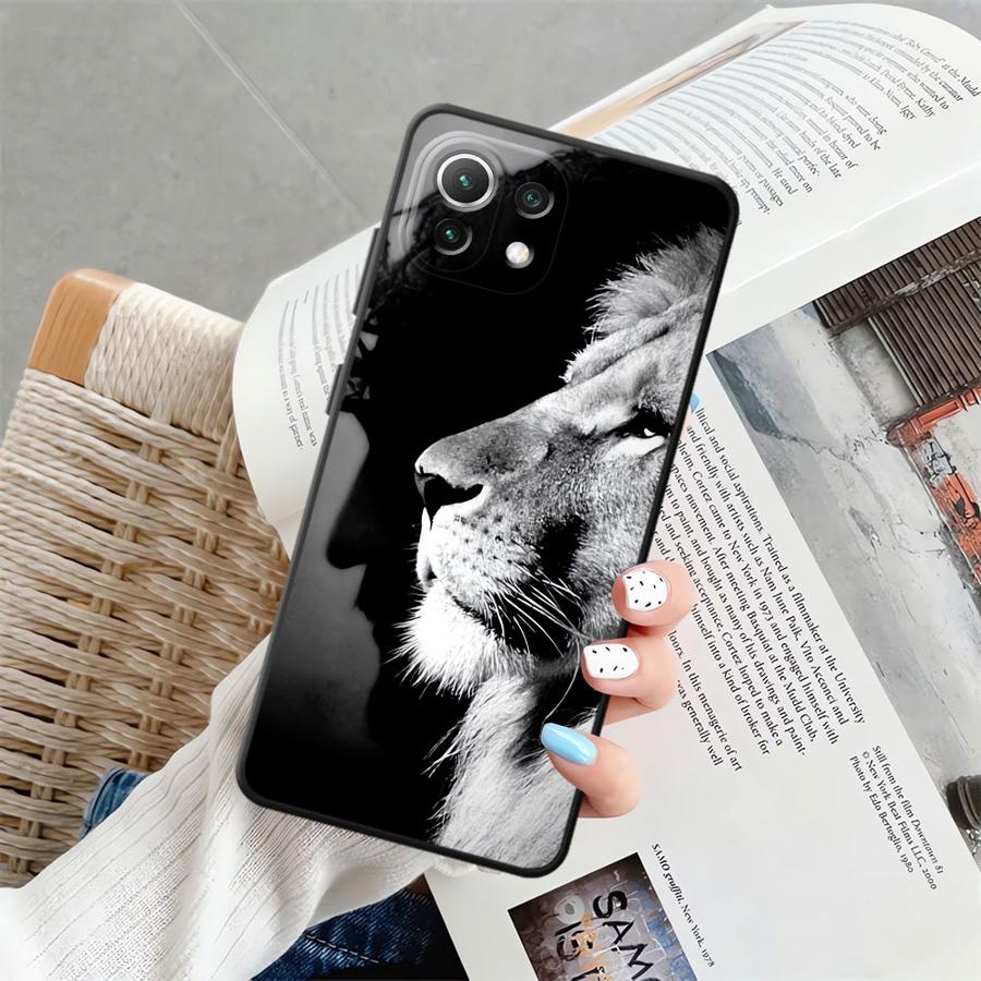 Case for Xiaomi Mi 13 Lite 12T Pro 15 Pro 12 11T 14 12X 11 10T Funda Phone Cover Cool Animal Tiger Lion