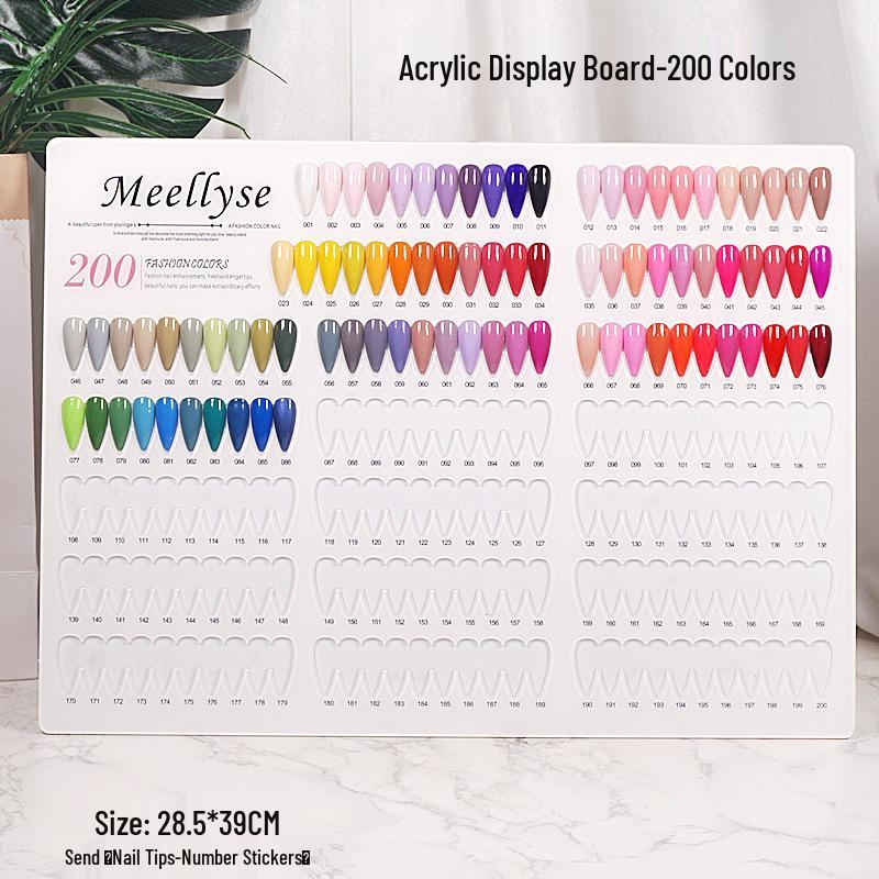 Nail Art Color Chart Display Board - Available In 60, 80, 96, 120, 160, 200, or 240 Colors