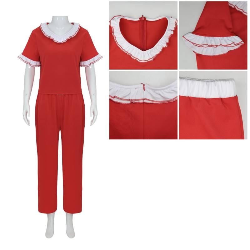 Costume Sally Cosplay Character Role Play Halloween Party Stage Performance