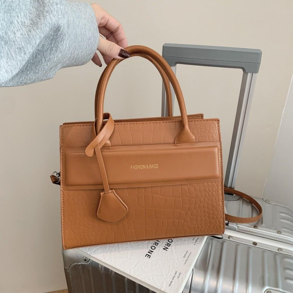 Medium Size Large Capacity Crossbody Bag Multi Color Handbag Stone Pattern Shoulder Bag Shopping